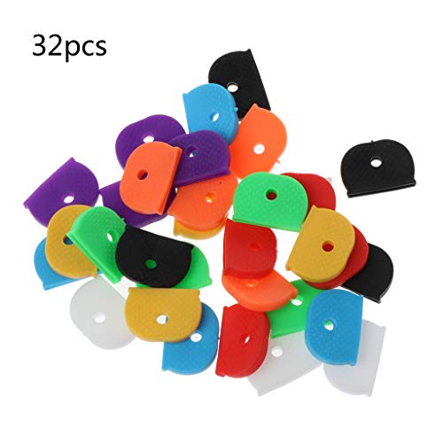 Ljmyy 32 Stück für Kappen, praktisch für Abdeckungen, Etiketten, Silikon, Codierungsfarbe für Identifier Cover, passend für Schlüsselhalter Ljmyy 32 Stück für Kappen, praktisch für Abdeckungen, Etiketten, Silikon, Codierungsfarbe für Identifier Cover, passend für Schlüsselhalter von Ljmyy