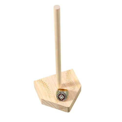 Ljmyy Baseball-Ringhalter, Baseball-Vitrine, Meisterschaftsringe, Präsentationshalter, Holz, Schmuckaufbewahrung, Ringaufbewahrungsregal Ljmyy Baseball-Ringhalter, Baseball-Vitrine, Meisterschaftsringe, Präsentationshalter, Holz, Schmuckaufbewahrung, Ringaufbewahrungsregal von Ljmyy