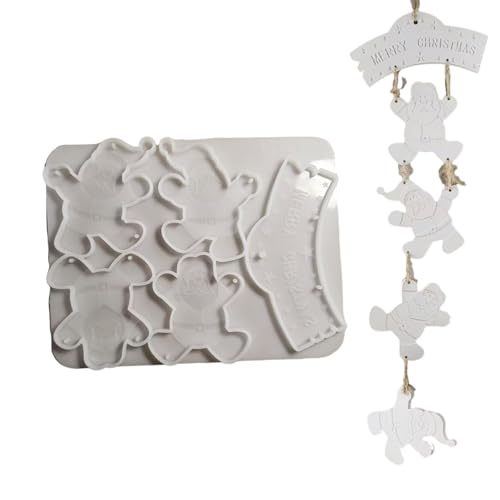 Ljmyy Einfach zu entformende Silikonform für Weihnachtsschmuck, Basteln, hängende Ornamente, Heimdekoration, Gipsform Ljmyy Einfach zu entformende Silikonform für Weihnachtsschmuck, Basteln, hängende Ornamente, Heimdekoration, Gipsform von Ljmyy
