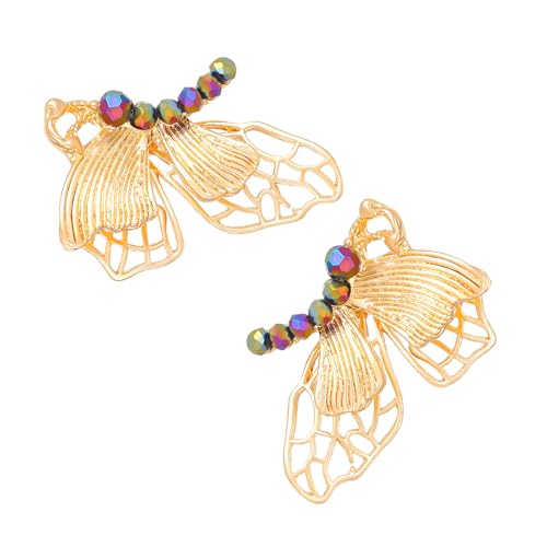 Ljmyy Elegante hohle Schmetterlings-Ohrringe, exquisite Schmetterlings-Ohrringe, Schmuck-Accessoire, gefertigt für Komfort und Eleganz von Ljmyy