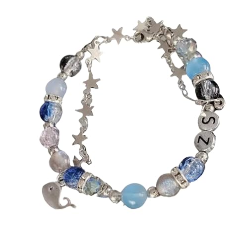 Ljmyy Elegantes Perlenarmband Accessoire in Blau für modische Frauen und trendige Profis Perlenarmband von Ljmyy