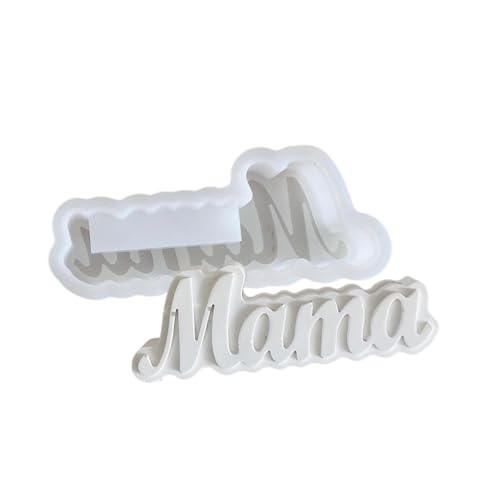 Ljmyy Flexible Silikon-Formen für Charms, Motiv: Mama, Buchstabenform, Ornament, Gießformen für Kerzenhalter und englische Buchstaben-Ornamente Ljmyy Flexible Silikon-Formen für Charms, Motiv: Mama, Buchstabenform, Ornament, Gießformen für Kerzenhalter und englische Buchstaben-Ornamente von Ljmyy