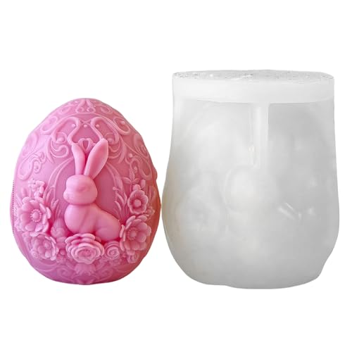Ljmyy Flexible Silikonform für Oster-Haseneier für Duftkerzen und für Heimdekoration und Geschenke Ljmyy Flexible Silikonform für Oster-Haseneier für Duftkerzen und für Heimdekoration und Geschenke von Ljmyy