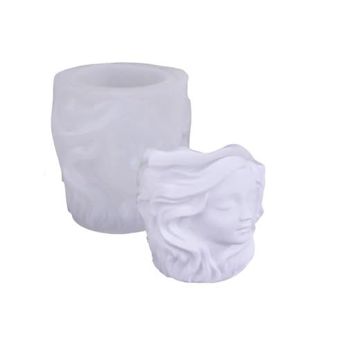 Ljmyy Handgefertigte Silikonform für Mädchen-Blumentöpfe aus Harz, Zement, einzigartige, handgefertigte Heimdekoration, Schmuckhalter, Blumentopf-Form Ljmyy Handgefertigte Silikonform für Mädchen-Blumentöpfe aus Harz, Zement, einzigartige, handgefertigte Heimdekoration, Schmuckhalter, Blumentopf-Form von Ljmyy