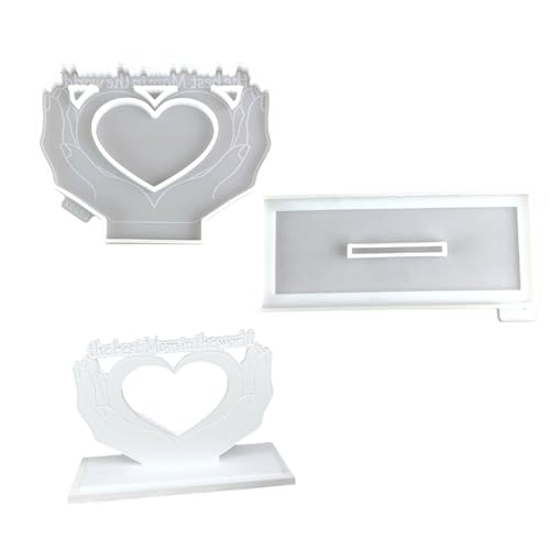 Ljmyy Herzförmige Epoxidharz-Rahmenform, flexibler Herzrahmen, Ornament-Form zum Basteln, einzigartige Heimdekorationen und Andenken, Fotorahmen, Ornament-Form Ljmyy Herzförmige Epoxidharz-Rahmenform, flexibler Herzrahmen, Ornament-Form zum Basteln, einzigartige Heimdekorationen und Andenken, Fotorahmen, Ornament-Form von Ljmyy