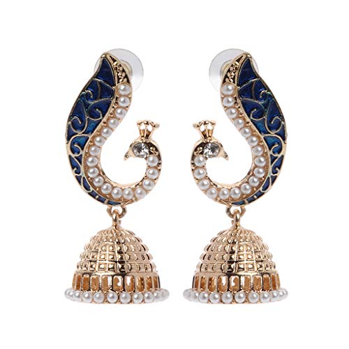 Ljmyy Indische Retro-Ohrringe, Bollywood-Ohrringe, ethnische Ohrringe, Kundan, Jhumka, Jhumki, Tropfenohrring, -Schmuck, Dekoration, Ohrringe Ljmyy Indische Retro-Ohrringe, Bollywood-Ohrringe, ethnische Ohrringe, Kundan, Jhumka, Jhumki, Tropfenohrring, -Schmuck, Dekoration, Ohrringe von Ljmyy