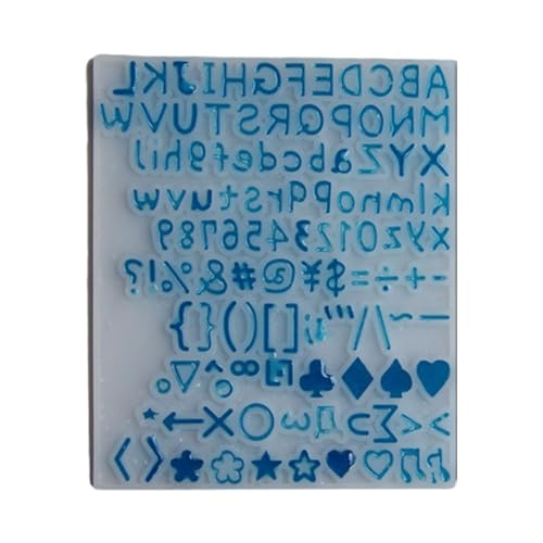 Ljmyy Kleine Silikonformen, Buchstaben- und Zahlendekorationen, einfaches Entformen, weiche, flexible Formen für kreatives Basteln, Silikonform Ljmyy Kleine Silikonformen, Buchstaben- und Zahlendekorationen, einfaches Entformen, weiche, flexible Formen für kreatives Basteln, Silikonform von Ljmyy