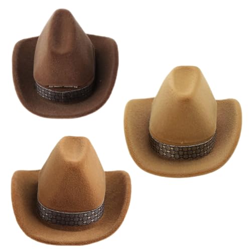 Ljmyy Kreative Cowboyhut-Form Ringe Box Schmuck Display Aufbewahrung für Koffer Aufbewahrungsbox von Ljmyy