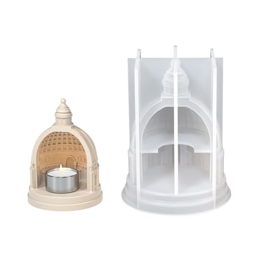 Ljmyy Mehrzweck-Schablonen-Set aus stabilem Silikon, Burgen, Kerzenhalter, tragbar, für Kunstharz, Gips, Bastelbedarf, verschiedene Größen Ljmyy Mehrzweck-Schablonen-Set aus stabilem Silikon, Burgen, Kerzenhalter, tragbar, für Kunstharz, Gips, Bastelbedarf, verschiedene Größen von Ljmyy