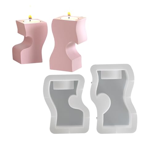 Ljmyy Mehrzweck-Silikon-Kerzenhalter-Form-Set, tragbar, für Harzbedarf, verschiedene Größen, Herz-Kerzenhalter-Form Ljmyy Mehrzweck-Silikon-Kerzenhalter-Form-Set, tragbar, für Harzbedarf, verschiedene Größen, Herz-Kerzenhalter-Form von Ljmyy