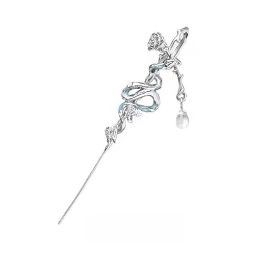 Ljmyy Schlangen-Piercing-Ohrringe aus Legierung für Frauen mit einzigartiger Mischung aus modernen chinesischen Designs und süßen, coolen Stilen von Ljmyy