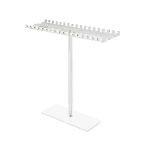 Ljmyy Schmuck-Organizer aus transparentem Acryl mit 36 Haken für Halsketten, Armbänder, Ringe und Haar-Accessoires, Schmuckaufbewahrungsständer Ljmyy Schmuck-Organizer aus transparentem Acryl mit 36 Haken für Halsketten, Armbänder, Ringe und Haar-Accessoires, Schmuckaufbewahrungsständer von Ljmyy