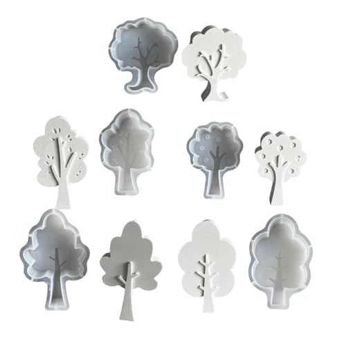 Ljmyy Set mit 5 Silikon-Kerzenformen-Set für vielseitige Silikon-Baumformen für Kerzen, Seife, Gips, Bastelprojekte, große Baumschmuck-Formen Ljmyy Set mit 5 Silikon-Kerzenformen-Set für vielseitige Silikon-Baumformen für Kerzen, Seife, Gips, Bastelprojekte, große Baumschmuck-Formen von Ljmyy