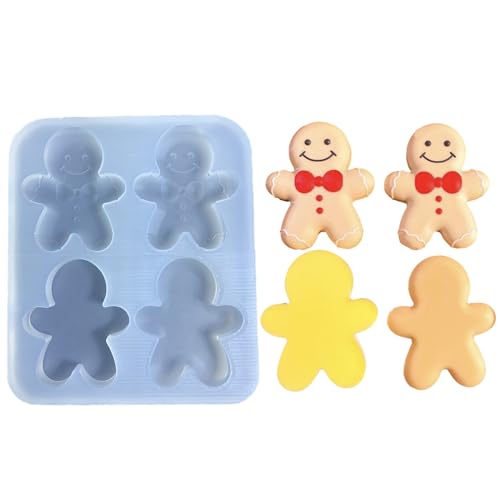 Ljmyy Silikon-Kuchenform, Backformen, Lebkuchenmann-Form, Weihnachts-Fondantformen, einfach zu verwenden für Urlaubs-Backform Ljmyy Silikon-Kuchenform, Backformen, Lebkuchenmann-Form, Weihnachts-Fondantformen, einfach zu verwenden für Urlaubs-Backform von Ljmyy