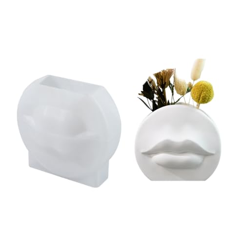 Ljmyy Silikon-Lippenform zum Basteln, vielseitige Harzform zur Herstellung von Lippenaufbewahrungsboxen, duftendem Gips und Blumenvasen, Lippenschablone Ljmyy Silikon-Lippenform zum Basteln, vielseitige Harzform zur Herstellung von Lippenaufbewahrungsboxen, duftendem Gips und Blumenvasen, Lippenschablone von Ljmyy