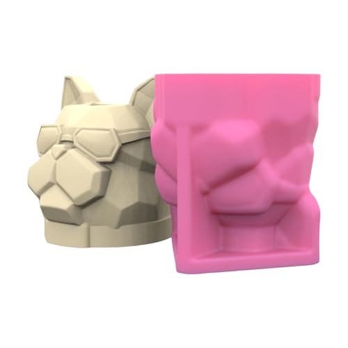 Ljmyy Silikon-Vasenformen, Silikon-Pflanzgefäßform, Hundeform, Blumentopfform, geeignet zum Basteln von Vasen Ljmyy Silikon-Vasenformen, Silikon-Pflanzgefäßform, Hundeform, Blumentopfform, geeignet zum Basteln von Vasen von Ljmyy