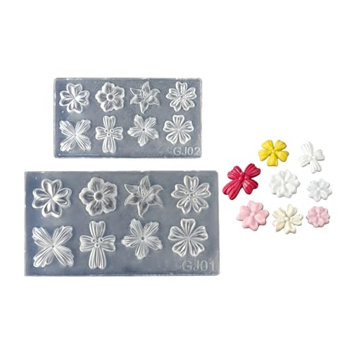 Ljmyy Silikonform für Nägel, Kunstschablonen, Blumen-Nägel, Kunst-Schablonen, Silikon-Textur, für Kosmetikerinnen und Nägel, Kunstlerner, 2 Stück Ljmyy Silikonform für Nägel, Kunstschablonen, Blumen-Nägel, Kunst-Schablonen, Silikon-Textur, für Kosmetikerinnen und Nägel, Kunstlerner, 2 Stück von Ljmyy