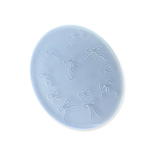 Ljmyy Silikonharzform mit Schleife, für Bastelarbeiten, Nägel, Kunst, Schmuck, Basteln, stabil, wiederverwendbar, einfaches Design, Klebeform von Ljmyy