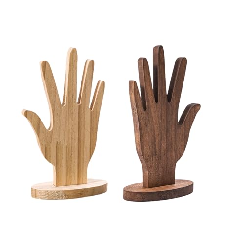 Ljmyy Stilvoller, handgeformter Schmuckständer aus Holz, elegante Ringe, Armbandhalter für Zuhause und Geschäft, Dekoration, 2 Stück Ljmyy Stilvoller, handgeformter Schmuckständer aus Holz, elegante Ringe, Armbandhalter für Zuhause und Geschäft, Dekoration, 2 Stück von Ljmyy