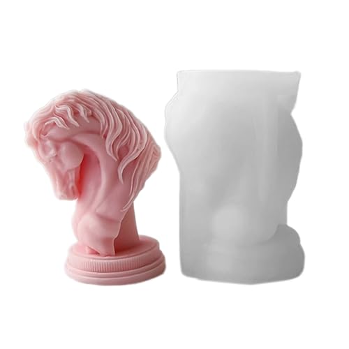 Ljmyy Zarte Silikonformen für Pferdekopf-Skulptur, Kerzen, einzigartige Duftkerze und Formen für Aromatherapie-Kerzen Ljmyy Zarte Silikonformen für Pferdekopf-Skulptur, Kerzen, einzigartige Duftkerze und Formen für Aromatherapie-Kerzen von Ljmyy