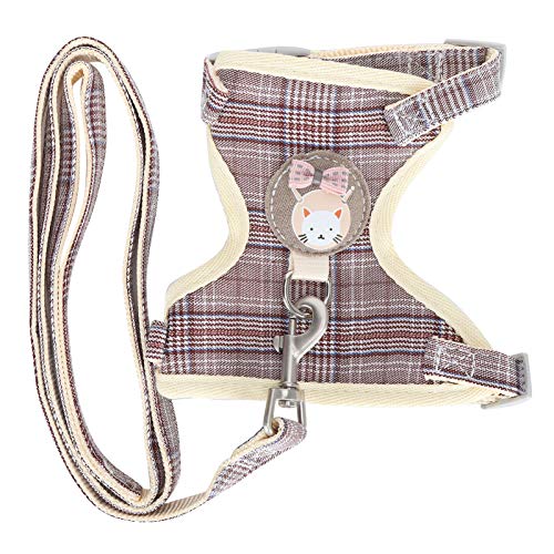 Atmungsaktierbares Katzenweste -Gurt Leinen verstellbare Eskapitastrop -Gurt gehen (1,0 cm (geeignet für 3-7 Catties)) (1,5 cm (geeignet für 7-16 Catties)) (1,0 cm (geeignet für 3-7 Catties)) (1,5 cm von LjwZekyrnt