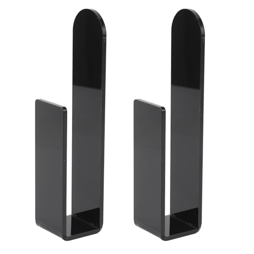 LjwZekyrnt 2pcs Hat Racks für Baseballkappen Acrylhuthalter Aufbewahrungsorganisator Huthänger Haken Selbstklebend für Wallentür Schlafzimmer Schrank (Schwarz) von LjwZekyrnt