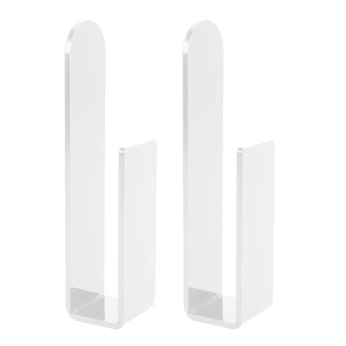 LjwZekyrnt 2pcs Hat Racks für Baseballkappen Acrylhuthalter Aufbewahrungsorganisator Huthänger Haken Selbstklebend für Wallentür Schlafzimmer Schrank (Transparent) von LjwZekyrnt