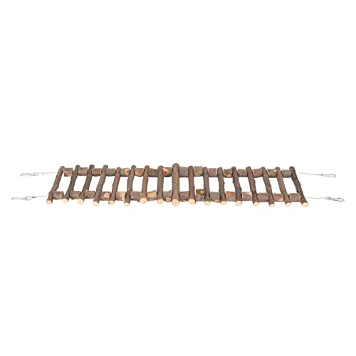 LjwZekyrnt Haustierkletterleiter langlebiger Holzbrücke für Vogelpapagei Chinchilla -Spielplatz (60 cm) von LjwZekyrnt