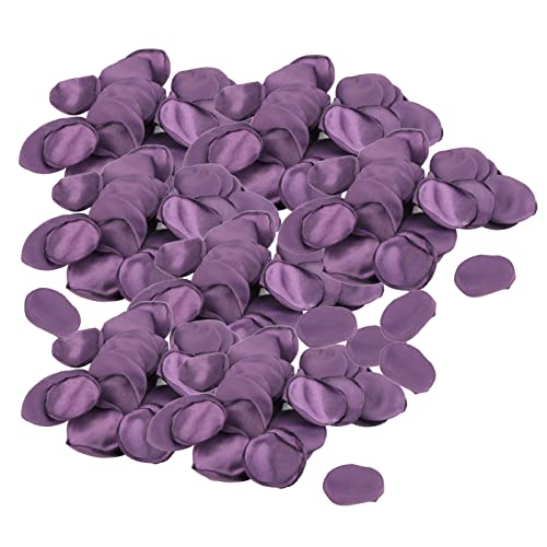 LjwZekyrnt Seide lila Rosenblätter hohe Simulation handgefertigtes Blumenmädchen Streublätter Hochzeitsfeier Dekorationen 300pcs von LjwZekyrnt