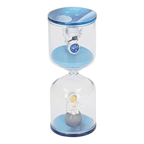 Space Man Bildungswährung Dekorative Sand Timer Uhr für Büro Heimküchenschreibtischdekoration (Blau 15 Minuten) von LjwZekyrnt