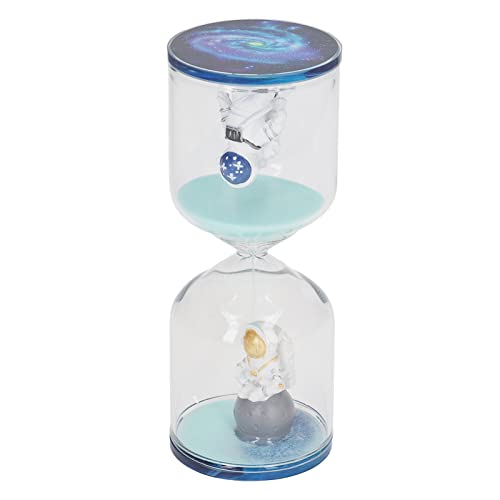 Space Man Bildungswährung Dekorative Sand Timer Uhr für Büro Heimküchenschreibtischdekoration (Cyan 10 Minuten) von LjwZekyrnt