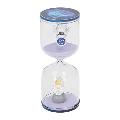 Space Man Bildungswährung Dekorative Sand Timer Uhr für Büro Heimküchenschreibtischdekoration (Lila 5 Minuten) von LjwZekyrnt