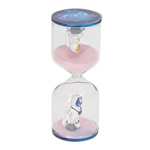 Space Man Bildungswährung Dekorative Sand Timer Uhr für Büro Heimküchenschreibtischdekoration (Rosa 15 Minuten) von LjwZekyrnt