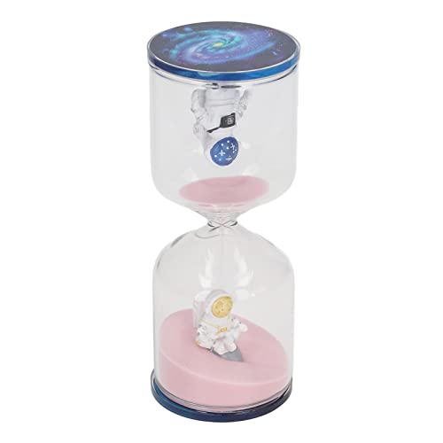 Space Man Bildungswährung Dekorative Sand Timer Uhr für Büro Heimküchenschreibtischdekoration (Rosa 30 Minuten) von LjwZekyrnt
