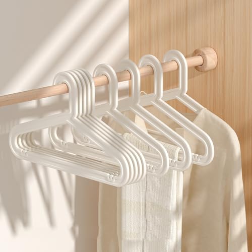 Lkw Ogechi Erwachsene Kunststoff Kleiderbügel für die Garderobe, 5 Stück Erwachsene Premium Kleiderbügel, Platzsparende Kunststoff Kleiderbügel, Rutschfester Kunststoffbügel von Lkw Ogechi