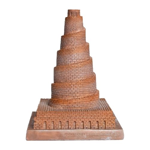 Lllunimon Turm des Babelmodells Statue Irak Babelturm Statue Architektur Modell Handwerk Home Dekoration Geschenke von Lllunimon