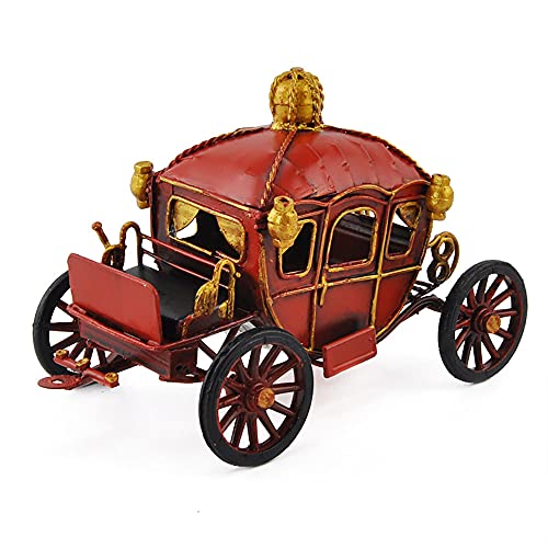 Luxuriöse Retro Mini-Prinzessin-Kutsch-Modell-Handgefertigter Metallhandwerk Wohnkultur-Geburtstagsgeschenk-Sammlung von Lllunimon