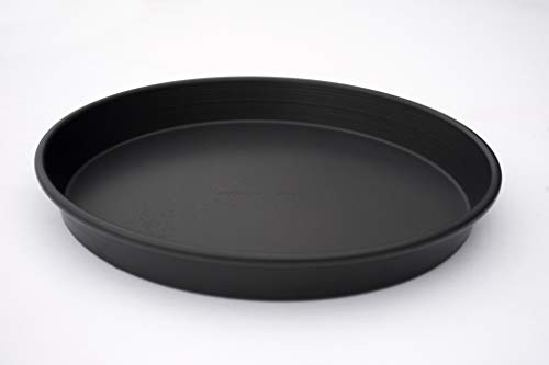 LloydPans 12x1.5 inch Deep Dish Pan, Pre-Seasoned PSTK Tiefe Pizza-Pfanne, Aluminium, dunkelgrau von LloydPans