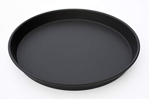 LloydPans H76R-14X1.5 14x1.5 Deep Dish Pan, Pre-Seasoned PSTK Tiefe Pizza-Pfanne, Aluminium, dunkelgrau von LloydPans