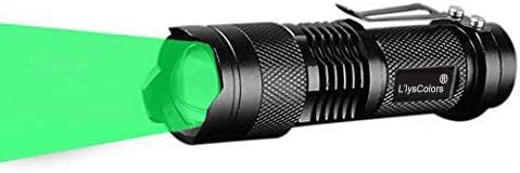 Llys Colors Single 1 Modus Zoomable LED 50 Yard GRÜN-LICHT LED Taschenlampe (GRÜN) von L'lysColors
