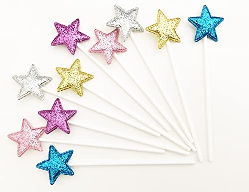AILEXI Handgemachtes 10 Matt Glitter TortenstÜCk FÜR Kuchen CupKuchen Und Eis - Mehrfarbig Sterne Matt AILEXI Handgemachtes 10 Matt Glitter TortenstÜCk FÜR Kuchen CupKuchen Und Eis - Mehrfarbig Sterne Matt von AILEXI