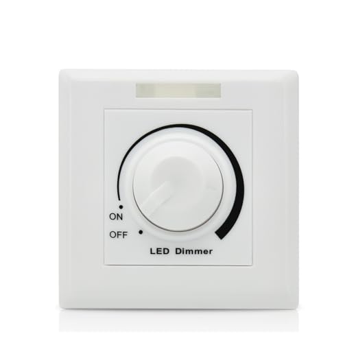 Lmmdhi DC12V-24V 30A LED-Dimmer, Einstellbarer Schalter, Helligkeit, Panel-Controller, Dimmer for dimmbare 5050 5630 LED-Lichtleiste von Lmmdhi