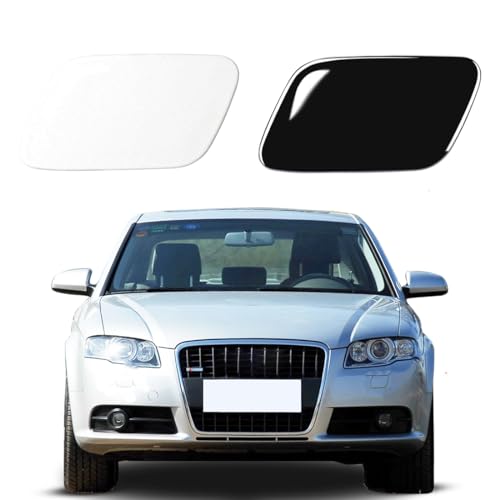 Lmmdhi Vordere Stoßstangen-Abschlepphakenabdeckung für Audi A4 2005-2008 8E0955275E 8E0955276E,vordere Stoßstangen-Anhängerkappe,White Driver von Lmmdhi