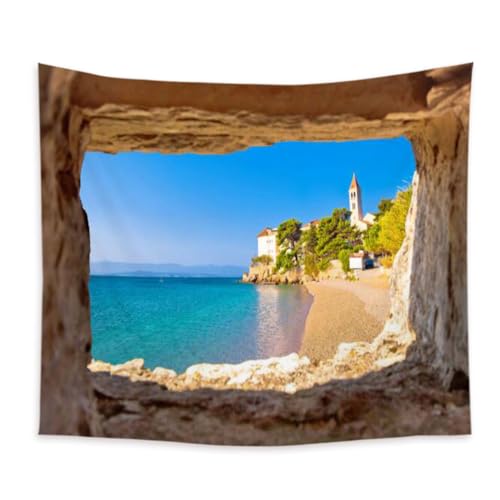 Lmovutcom Bay Beach Castle Tapisserie Home Wand Hintergrund Dekoration Hängendes Tuch Schlafzimmer Nachttisch Großer Stoff Tapisserie Lmovutcom Bay Beach Castle Tapisserie Home Wand Hintergrund Dekoration Hängendes Tuch Schlafzimmer Nachttisch Großer Stoff Tapisserie von Lmovutcom