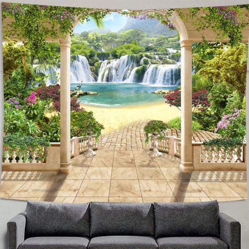 Lmovutcom Berg wasserfall see blume wald große hängen tuch wand dekoration stoff wandteppich zimmer hintergrund hängen tuch Lmovutcom Berg wasserfall see blume wald große hängen tuch wand dekoration stoff wandteppich zimmer hintergrund hängen tuch von Lmovutcom