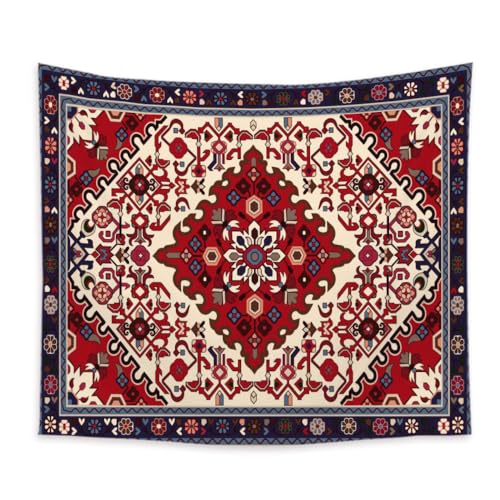 Lmovutcom Bunt bedruckter Retro-Stil Wanddekorationsstoff für Zuhause, großer Wandteppich, Veranda, Wohnzimmer, Deckenstoff, Hintergrundwandbehang von Lmovutcom