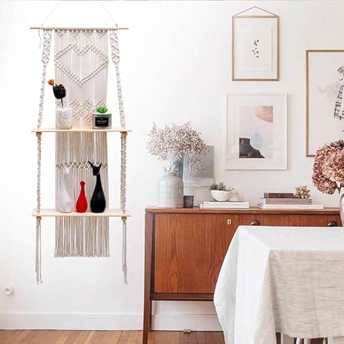 Lmovutcom Quaste Baumwollseil Doppellagiges Lagerregal Nordic Bohemian Handgewebt Wandmontage Wanddekoration Blumenregal Lmovutcom Quaste Baumwollseil Doppellagiges Lagerregal Nordic Bohemian Handgewebt Wandmontage Wanddekoration Blumenregal von Lmovutcom