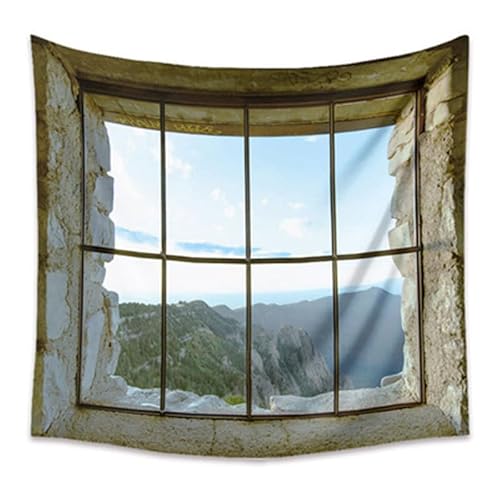 Weißer Vorhang simulierte Holztür Simulation Fenster Wandbehang Tuch große Kunst Wandteppich Zimmer Schlafzimmer Wohnzimmer Hintergrund Tuch Wandbehang Weißer Vorhang simulierte Holztür Simulation Fenster Wandbehang Tuch große Kunst Wandteppich Zimmer Schlafzimmer Wohnzimmer Hintergrund Tuch Wandbehang von Lmovutcom