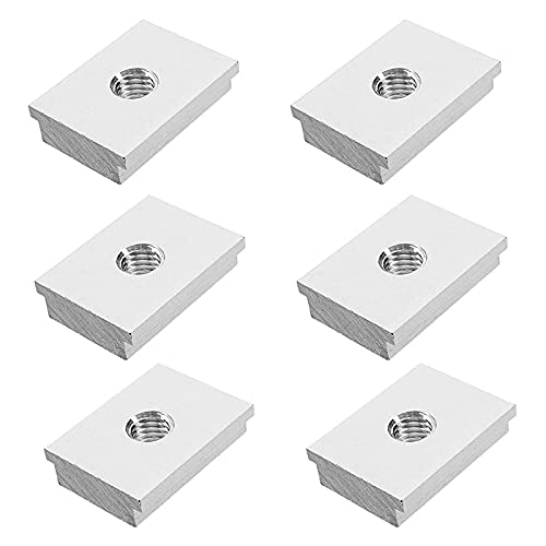 Lmzzdld 6 StüCk M6 T-Spur Slider Gleit Mutter Aluminium Legierung T Nut Mutter für Profil Bearbeitungs Werkzeug Schlitz Befestigung von Lmzzdld