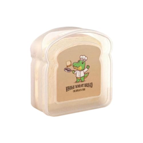 Lmzzdld Wiederverwendbarer Sandwichbehälter, Versiegelter Lebensmittelbehälter, Transparente Brotbox, Lebensmittel, Tragbare Toast-Sandwichbox, Einfach zu Verwenden B von Lmzzdld